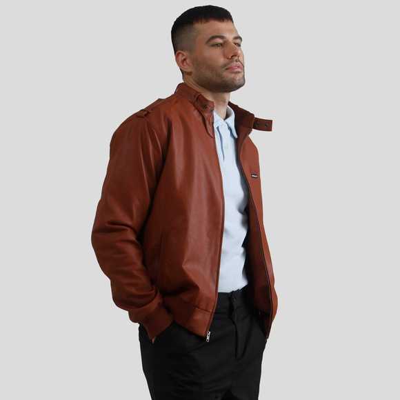 Men's Faux Leather Iconic Racer Jacket - Picture 5 of 6